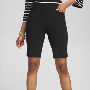 Chico’s so slimming black pull on shorts - size 3